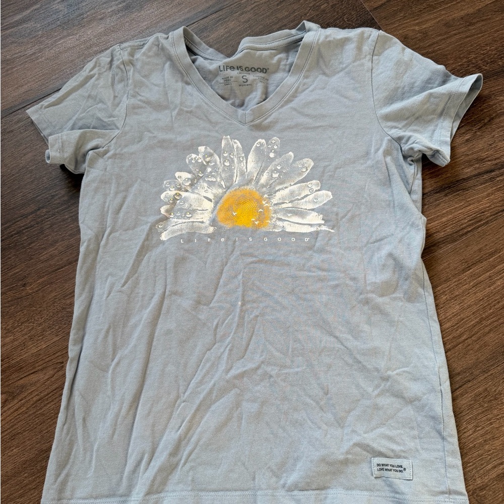 Life Is Good Heather Gray Women's Tee
